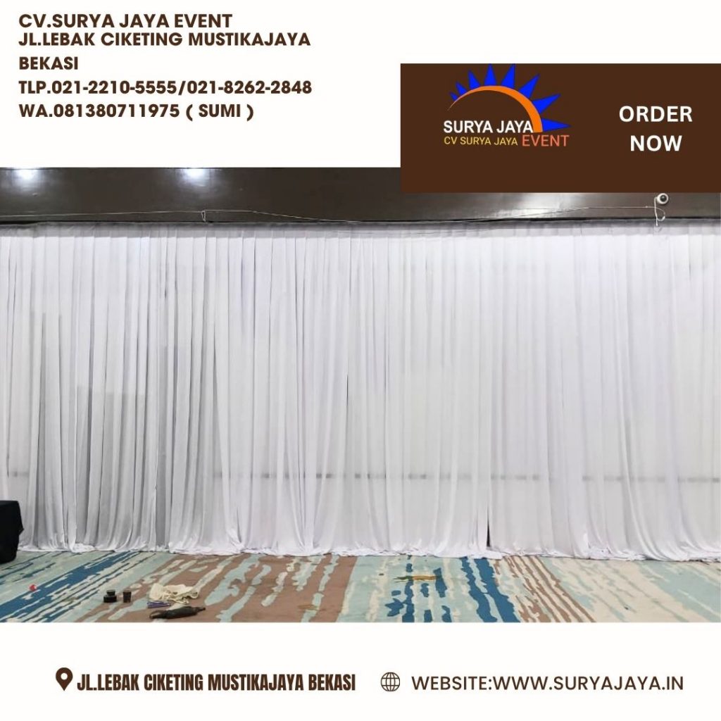 Rental White Curtain Jakarta
