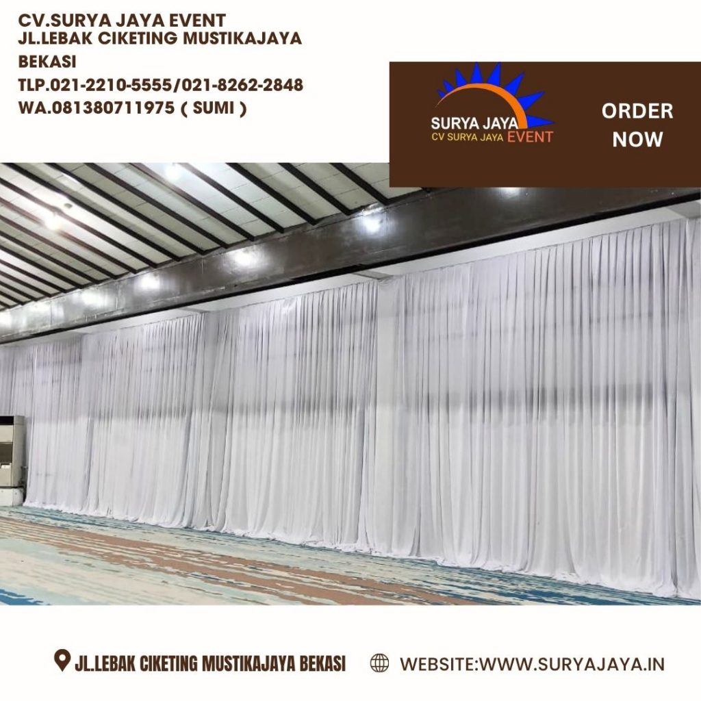 Rental White Curtain Jakarta