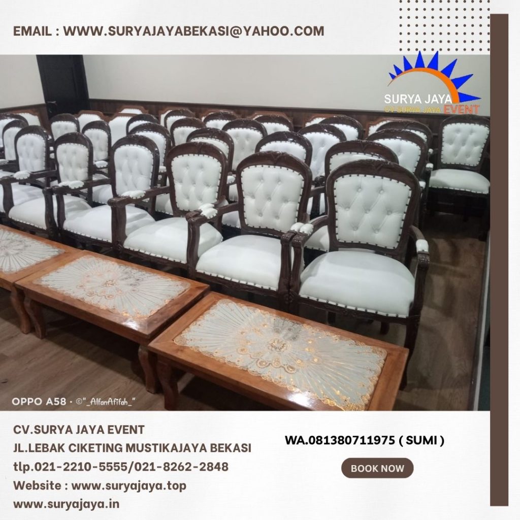 Sewa Arm Chairs VIP Venue Auditorium dpp Istana Jakarta Pusat