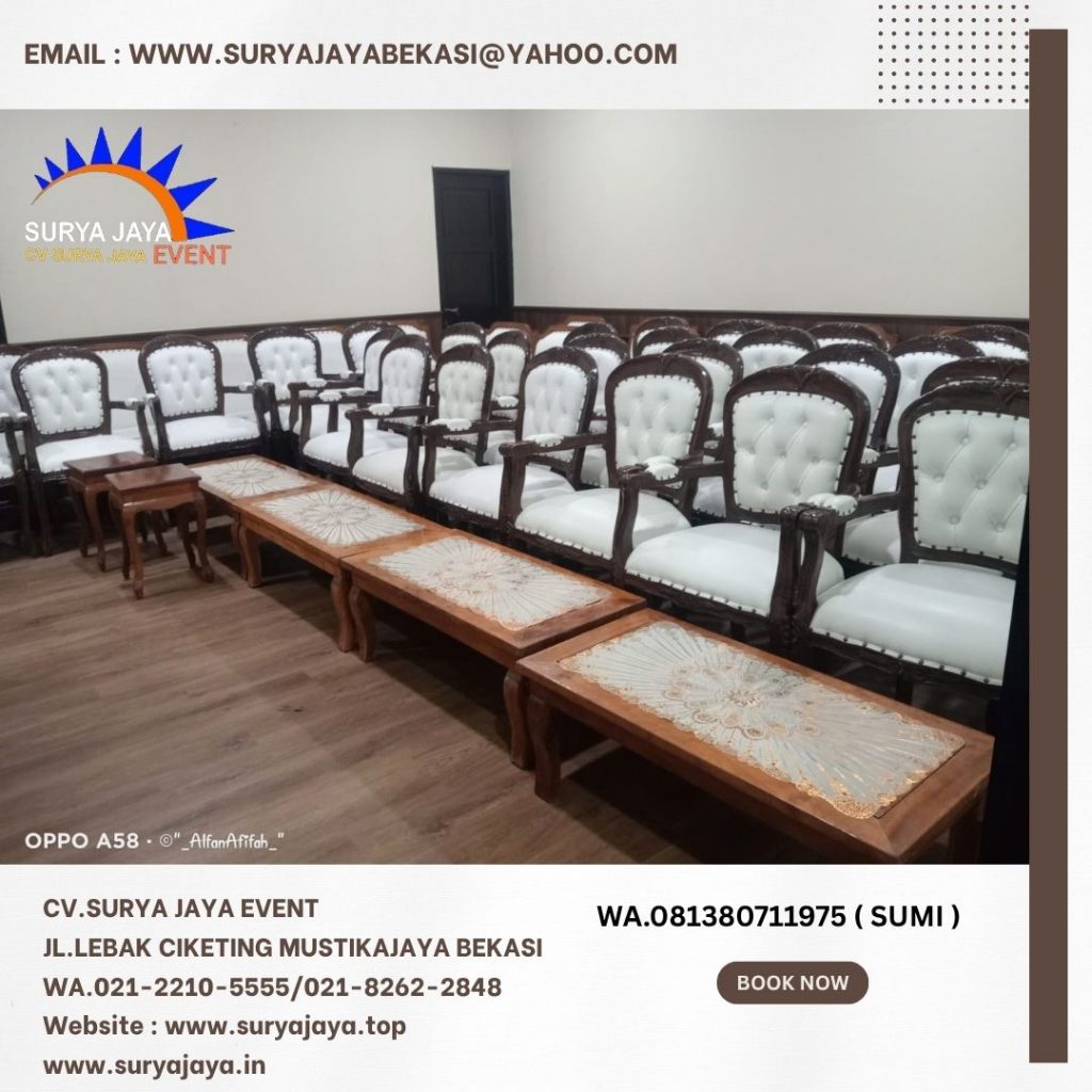 Sewa Arm Chairs VIP Venue Auditorium dpp Istana Jakarta Pusat