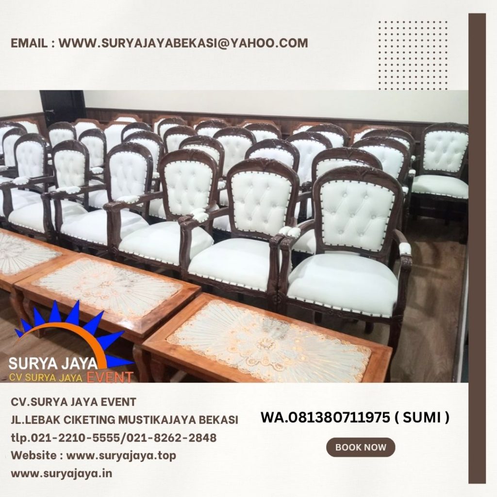 Sewa Arm Chairs VIP Venue Auditorium dpp Istana Jakarta Pusat