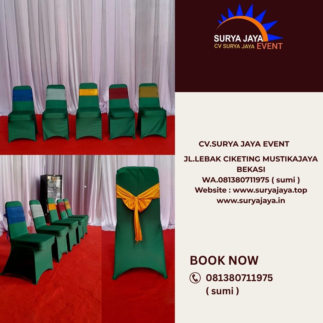 Sewa Cover Kursi Hijau Jakarta (081380711975)