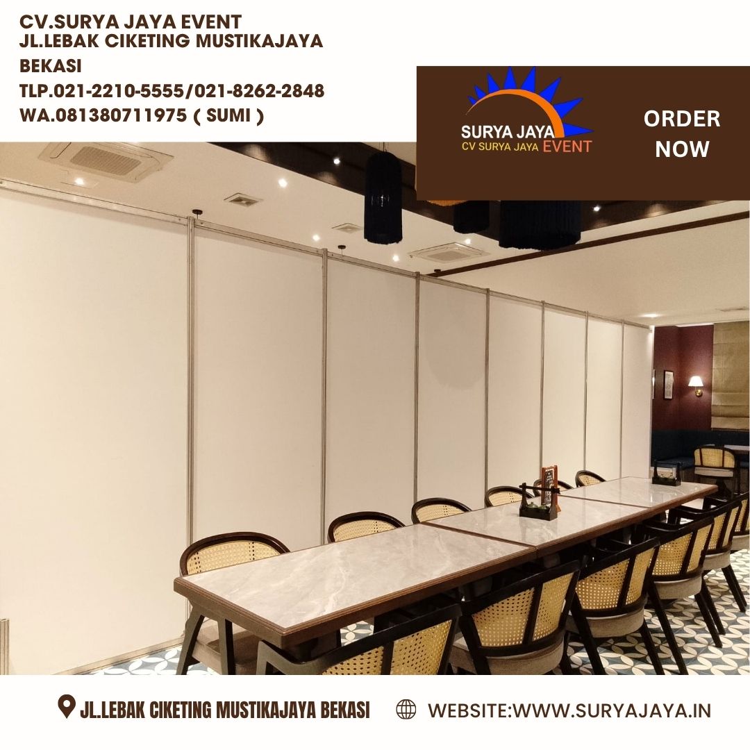 Sewa Partisi Skat Putih Event Uncle Z Kopitiam Menteng Jakpus