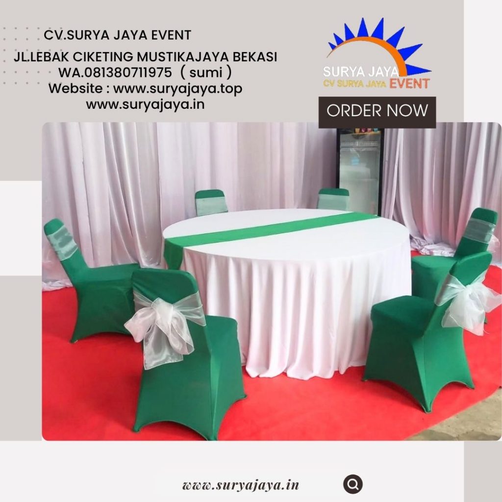 Sewa Sarung Kursi Warna Hijau Ketat Bogor (081380711975)