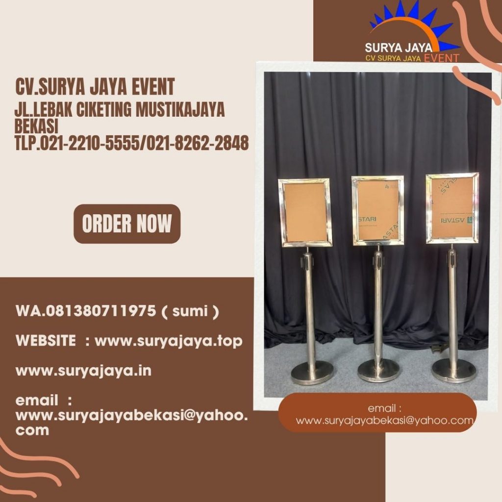 Sewa Tiang Sign in Out Ukuran A3 dan A4 Di Jakarta