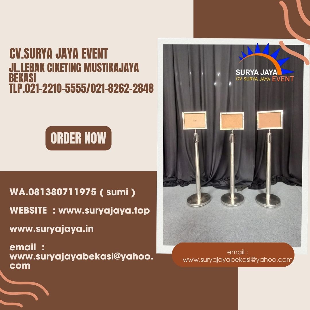 Sewa Tiang Sign in Out Ukuran A3 dan A4 Di Jakarta