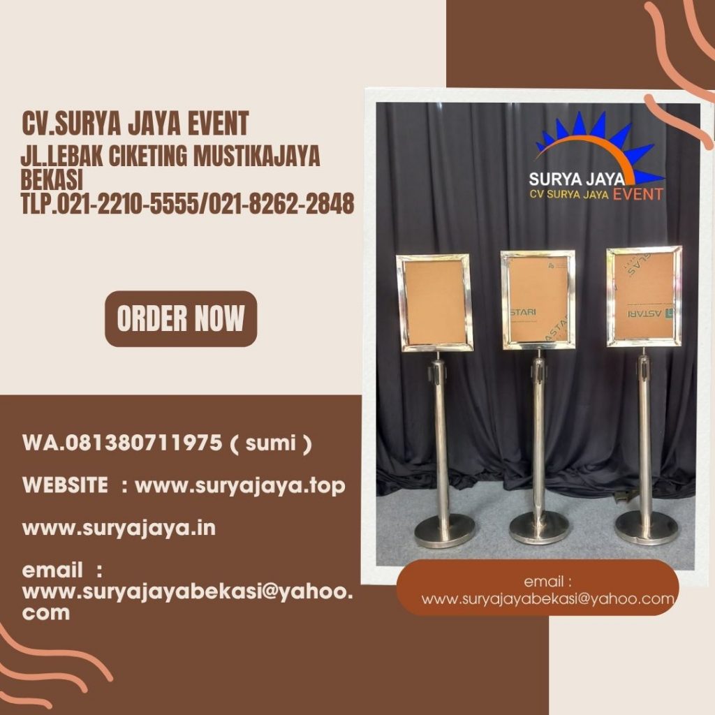 Sewa Tiang Sign in Out Ukuran A3 dan A4 Di Jakarta