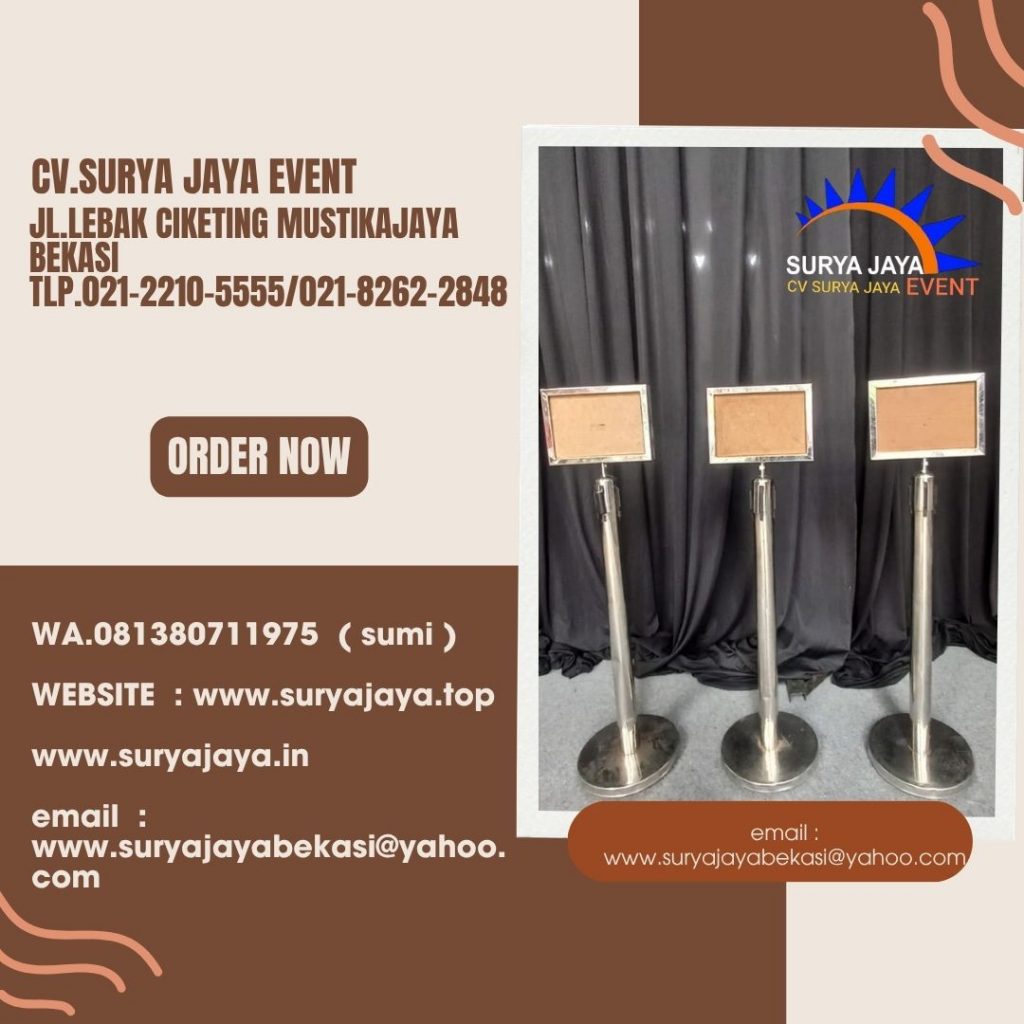 Sewa Tiang Sign in Out Ukuran A3 dan A4 Di Jakarta